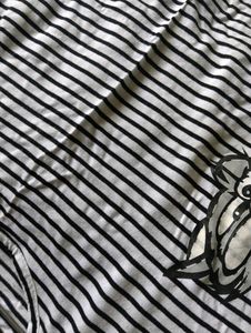Striped Tom And Jerry Casual Crop Top