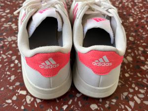Adidas White &amp; Pink Sneakers