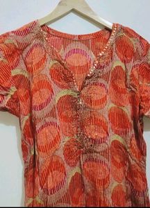 Multi Print Kurti For Girl Or Woman 38 Bust