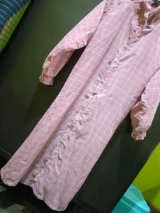 Chic Pink shirt style frock