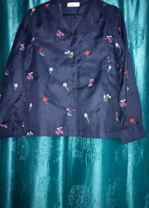 Embroidered Floral Shirt