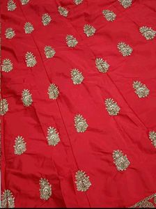 Stunning Red Embroidered Lehenga Choli Set