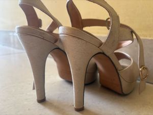 Chic Nude Wedge Sandals