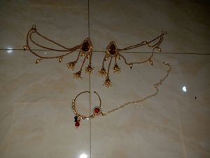 Earings With Nose Pin