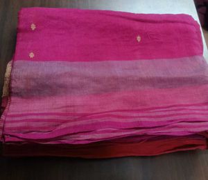 Beautiful Pink Handloom Saree