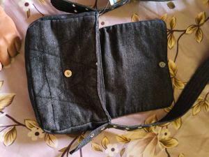 Denim Crossbody Bag