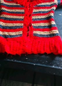 Handmade Striped Knit Cardigan no damages