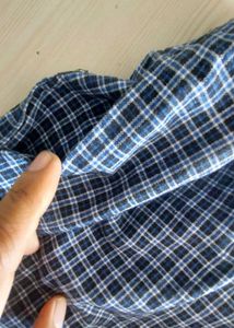 Pure Cotton Blue Checkered Shorts brand new