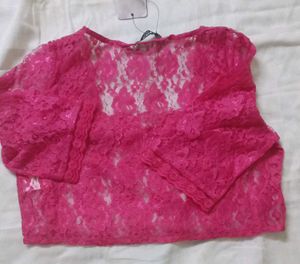 Pink Lace Blouse - Elegant &amp; Trendy