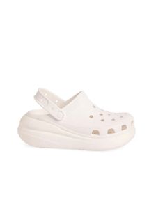 White Crocs Platform Clogs