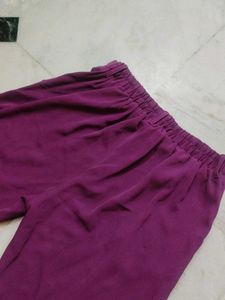 Women's Purple Palazzo Pants