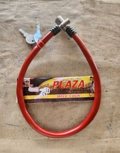 Red Bike Lock with Keys