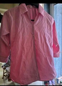 Stylish Pink Button-Up Shirt
