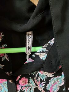 Floral Print Button-Down Top