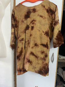Embroidered Tie-Dye Kurta