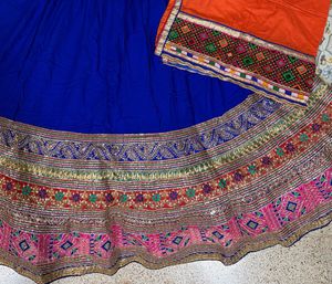 Embroidered Blue Lehenga Choli Set