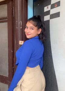 Vibrant Blue Collared Shirt