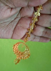Elegant Gold-Plated Matha Patti Head Jewellery