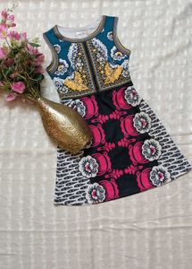 Boho Chic Sleeveless Printed Dress