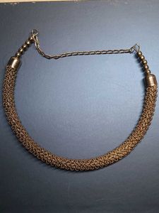Chunky black metal choker