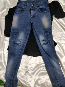 Combo Of Jeans And Top