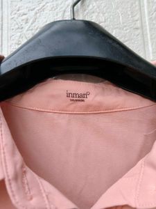New with tag Charming Pink Floral Embroidered Shir