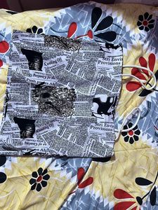 Newspaper Print Cami Top