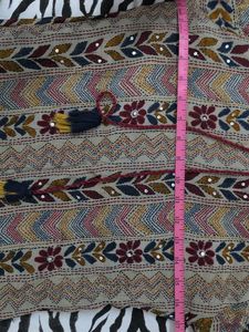 Multicolored Kurta with Tassel Detail