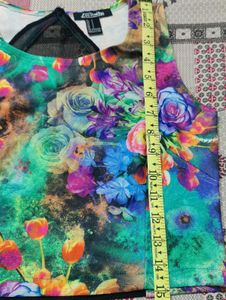 Vibrant Floral Print Two-Piece Set
