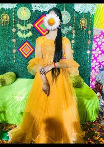Stunning Yellow Ethnic Gown