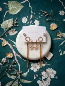 KOREAN EARRINGS SET OF 3