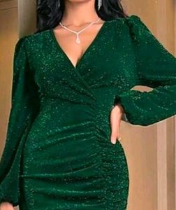 Sparkling Green Party Dress