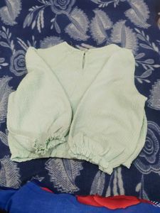 Mint Green Blouse