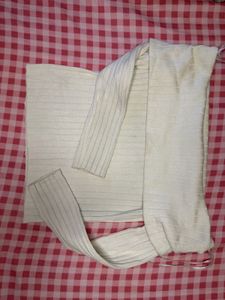 Off-Shoulder Ribbed Sweater Top