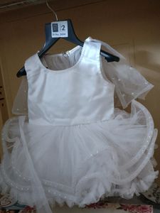 Elegant White Tulle Dress