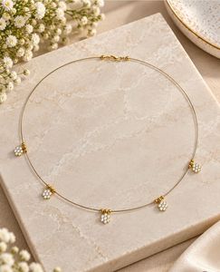 5 Delicate invisible Necklace combo