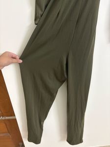 Olive Green Wrap Jumpsuit