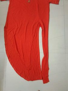 Vibrant Rust dress