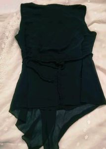 Elegant Black  h&amp;mExpress Wrap Top