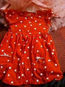Cute  Red Polka Dot Baby Dress