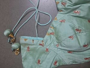 Beautiful Teal Ethnic Skirt with Embellishments