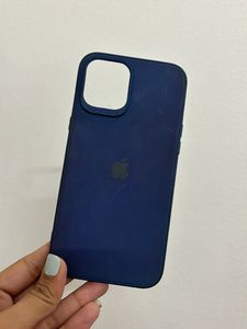 IPhone12ProMax (Used) Navy Blue Silicone Cover
