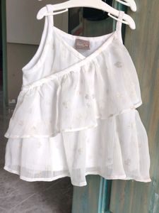 Little Kangaroos White Layer Top