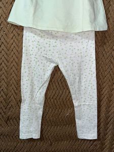 Light Green Tunic Top and Pants Set