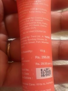 newNuon Peptide Lip Balm- summer peach