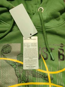 Green "Just Be Cool" Graphic Hoodie