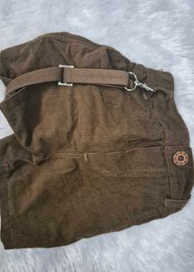Kids Safari Print Shirt &amp; Corduroy Shorts Set