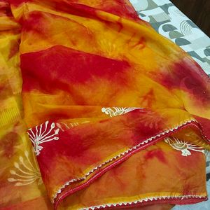 Vibrant Peacock Saree