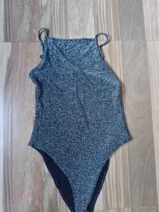 H&amp;M Divided Sparkly Black Top - Size S