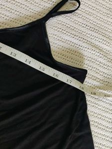 H&amp;M Black Spaghetti Strap Dress